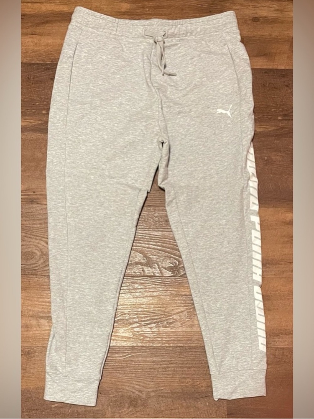 Puma mens gray lightweight jogger athletic lounge pants size small